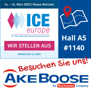 AkeBoose stellt bei der ICE europe im März 2023 aus